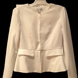 Forever 21, white peplum style jacket
